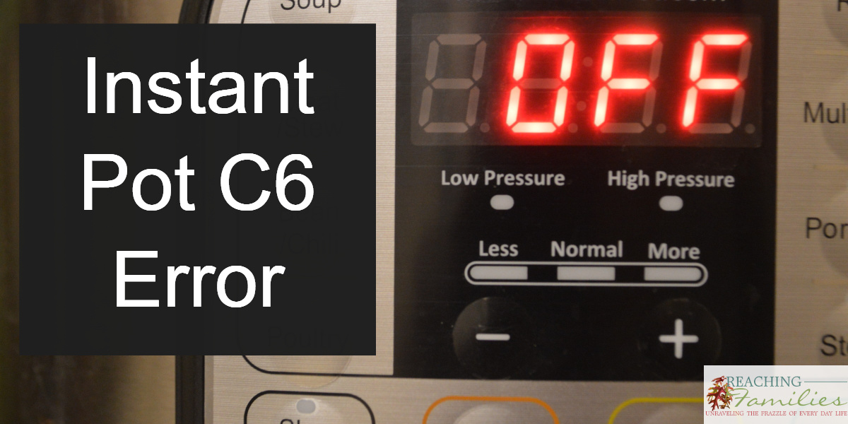 Instant Pot C6 Error: What to do if you get this error message